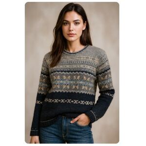 American Eagle Outfitters Sweater Vintage 100% Scottish Wool Pullover Size L